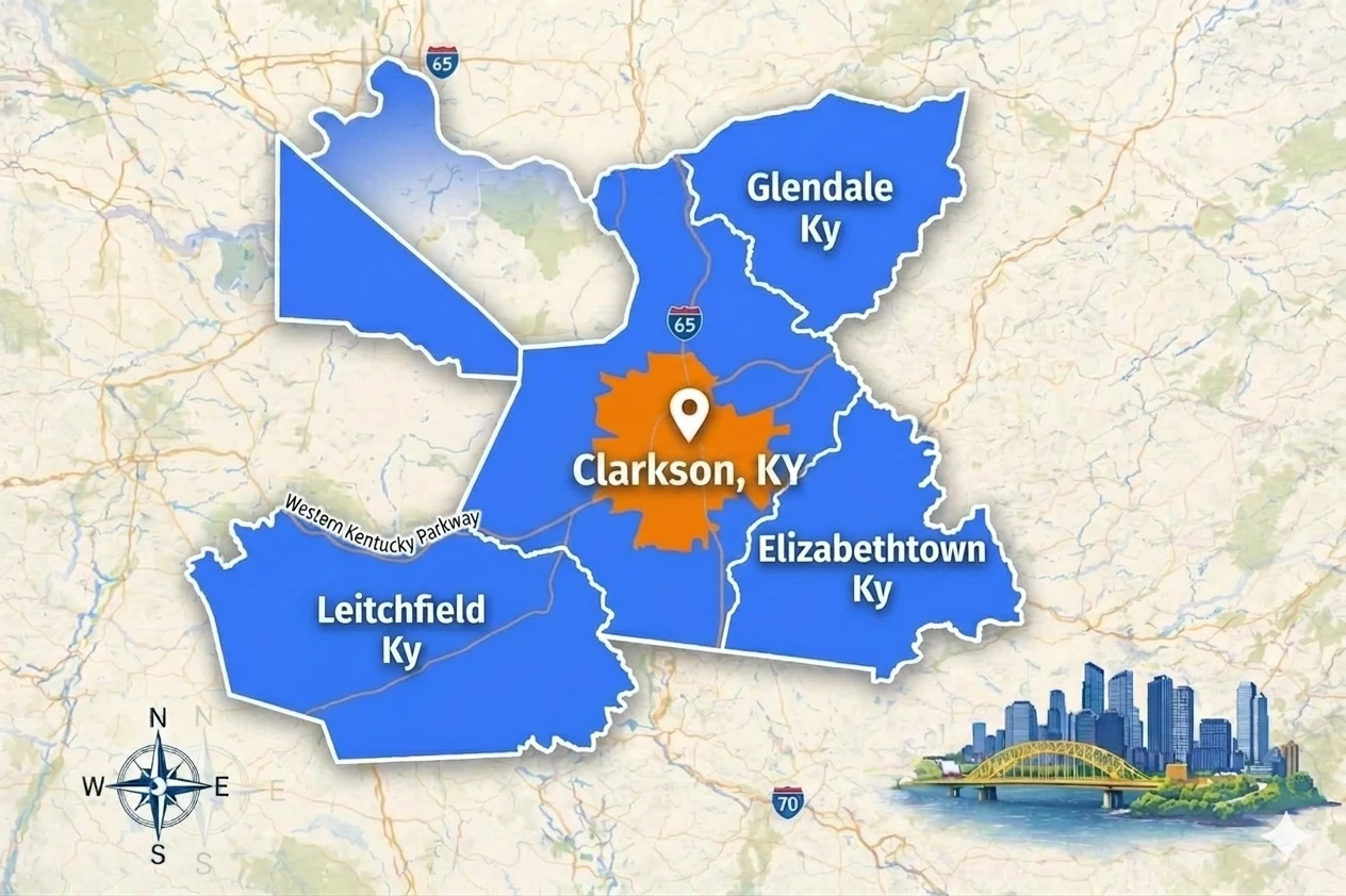 Pittsburgh County Map